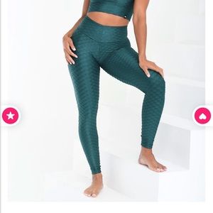 Booty by Brabants Emerald Chrome Leggings